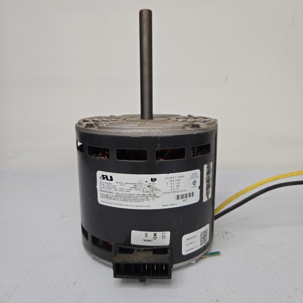 EMERSON‎ K55HXHDW-0178 Blower Motor 1/2HP 208-230V 1075RPM 3SPD 1PH D803447P01